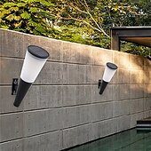 voordelige Straatlampen-outdoor zonne-energie tuin licht led waterdichte decoratie wandlamp voor hek veranda land balkon huis tuin straat decor kleurrijke verlichting