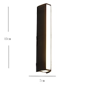 billige utendørs vegglamper-utendørs led vegglampe linje design vanntett 8,6&quot;/15,8&quot; opp og ned belysning innendørs vegglampe moderne soverom varmhvitt lys 1stk