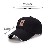 economico Cappelli da uomo-Per uomo Unisex Cappellino da baseball Cappello da camionista Nero Bianco Poliestere Viaggi Stile da spiaggia Esterno Da mare Liscio Regolabile Crema solare Traspirante Di tendenza