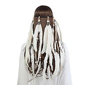 economico Accessori per acconciature-copricapo boho copricapo di piume accessori piuma fascia elastica zingara festival copricapo fantasia indiana anni &#039;70
