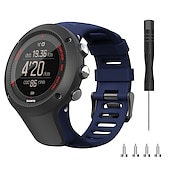 זול להקות שעונים אחרות-צפו בנד ל Suunto Ambit 3S 3R 3P 2S 2R 3 2 1 Peak Sport Run סיליקוןריצה תַחֲלִיף רצועה אלסטי נושם רצועת ספורט צמיד