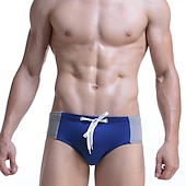 abordables slip de bain-Homme Maillots de Bain Slip de bain String de bain Imprimer Bloc de couleur Respirable Doux Extérieur Casual du quotidien Hawaïen mode Noir bleu marine Micro-élastique