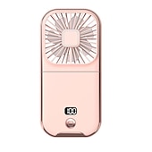 economico Ventilatori-Ventola portatile mini 5 in 1 – Ventola ricaricabile USB pieghevole con batteria da 3000mAh 4 velocità per uso a collo a mano o da scrivania