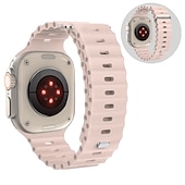 economico Cinturini per Apple Watch-Banda oceanica Compatibile con Cinturino dell&#039;Apple Watch 38mm 40mm 41mm 42mm 44mm 45mm 49mm Impermeabile Regolabili Donne Uomini Silicone Cinturino di ricambio per iwatch Series Ultra 8 7 6 5 4 3 2