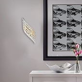 Недорогие Хрустальные настенные бра-38 см современный прихожей кристалл дизайн заподлицо настенные светильники светодиодный металлический настенный светильник 110-120 в 220-240 в 20 Вт / g4