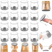 voordelige Bankaccessoires-10 stuks stoelpoot vloerbeschermers siliconen stoelpootdoppen vrij bewegende stoelpoothoezen om krassen en geluid te voorkomen