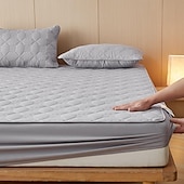 abordables Parures de draps-Protector de matelas imperméable Matelas matelassé Housse de matelas ajustée Protéger le matelas Reine Pleine Roi Housse de matelas protectrice avec bande élastique Épaissi anti-urine