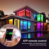 levne Smart noční světlo-chytré led vestavné osvětlení rgbcw rgbcw světla měnící barvu wifi plechovky s přepážkovým lemem retrofit downlight kompatibilní s alexa&amp;amp; ovládání aplikace asistenta google