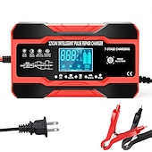 levne Testery a detektory-10ampérová nabíječka autobaterií 12V a 24v inteligentní plně automatická nabíječka baterií udržovací udržovací nabíječka pro sekačky na trávu lodní mořské olověné baterie