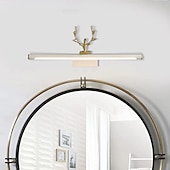 economico Luci per specchi-lampada frontale a specchio a led vanity light 40cm 20w applique da parete per camera da letto moderna semplice bagno alluminio acrilico ip20 110-240v