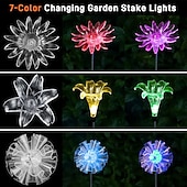 halpa Maisemavalot-aurinkopanos valot värinvaihto ulkona moniväriset aurinkokukat pihavalot vedenpitävä puutarhasisustus (voikukka, lilja, auringonkukka) aurinkoterassi valot monivärinen vaihtuva