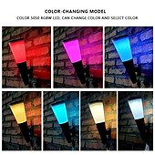 voordelige Straatlampen-outdoor zonne-energie tuin licht led waterdichte decoratie wandlamp voor hek veranda land balkon huis tuin straat decor kleurrijke verlichting