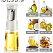 cheap Grills &amp; Outdoor Cooking-Oil Sprayer for Cooking, 240ml Glass Olive Oil Sprayer Mister, Olive Oil Spray Bottle, Kitchen Gadgets Accessories for Air Fryer, Canola Oil Spritzer, Widely Used for Salad Making, BBQ