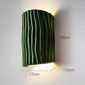 economico Luci da parete-lampada da parete a led striscia design 10 &quot;resina 5w moderna sfondo a led lampada da parete soggiorno camera da letto comodino applique da parete per interni ligting applique bianco caldo 1 pz