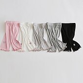 cheap Bottoms-Kids Girls&#039; Leggings Butterfly Active Outdoor 7-13 Years Summer Silver Black White