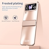 economico Cover Samsung-telefono Custodia Per Samsung Galaxy Capovolgi Z 6 Z Flip 5 Z Flip 4 Z Flip 3 Integrale Resistente agli urti Tinta unita Lega di alluminio
