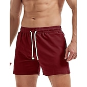 billiga Svett shorts-Herr Rosa shorts Atletiska shorts Svett shorts Träningsshorts Ficka Slät Komfort Andningsfunktion Utomhus Dagligen Utekväll Mode Ledigt Svart Vit
