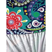 baratos Capa para Cadeira de Jantar-capa de cadeira de jantar boho capa de cadeira elástica de casa de fazenda capa de elastano capa lavável protetor de cozinha para sala de jantar cerimônia de casamento durável