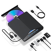 tanie Kable i adaptery-XD013 Zewnętrzny napęd DVD USB typu C 3.0 Reader Player Nagrywarka