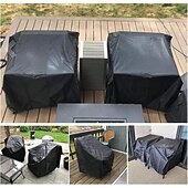 Недорогие Чехлы для садовой мебели-210d чехлы на мебель для уличных стульев водонепроницаемый, чехлы для мебели для патио, чехлы для шезлонгов, стулья для укладки на открытом воздухе для защиты от любых погодных условий, черный