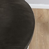 abordables Couverture de chaise de salle à manger-velours rond tabouret de bar siège couvre pub comptoir tabouret chaise housse carré pivotant tabouret élastique bar chaise couvre lavable housse de coussin pour café partie bar restrant
