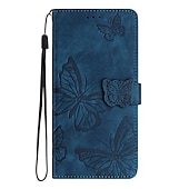 levne Pouzdra pro Samsung-telefon Carcasă Pro Samsung Galaxy S23 S22 S21 S20 Plus Ultra A54 A34 A14 A73 A53 A33 A23 A13 S10 Plus S25 Ultra Pouzdro na peněženku Flip Peněženka Ochrana celého těla Motýl TPU PU kůže