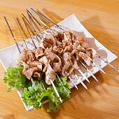 זול גריל ובישול בחוץ-50 יחידות שיפוד ברביקיו מנירוסטה לשימוש חוזר שיפודי מנגל קבב מקל ברזל לקמפינג בחוץ כלי פיקניק כלי בישול כלי בישול מנגל אביזרי גריל גאדג&#039;טים