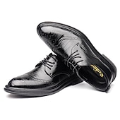 Недорогие Броги-мужские коричневые туфли-броги из искусственной кожи – классический дизайн оксфордов с заостренным носком для деловых встреч, официальных мероприятий и офиса