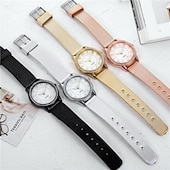 billige Kvartsklokker-Diamant lysende klokke morsdagsgave kvinner mesh rem morsdagsgave kvinner klokke kvarts klokke morsdagsgave til kvinner klokker