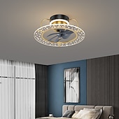 preiswerte Deckenventilator-Leuchten-Deckenventilator mit Licht ca&amp;amp; Fernbedienung 52cm 3-Licht dimmbar 6 Windgeschwindigkeiten moderner Deckenventilator für Schlafzimmer, Wohnzimmer, kleines Zimmer 110-240V