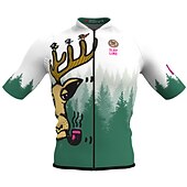 voordelige Heren shirts-Voor heren Wielrenshirt Korte mouw Fietsen Shirt Kleding Bovenlichaam met 3 achterzakken Fietsen Ademend Sneldrogend Achterzak Zilver Donker Grijs Paars Grafisch Sport Kleding