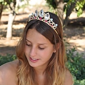 billige Tilbehør og mer-Hodeplagg Diademer Pannen Krone Retro / vintage Elegant og moderne Gotisk Royal Style Legering Til Prinsesse Svart svane Cosplay Halloween Karneval Dame Jente Kostyme smykker Motesmykker