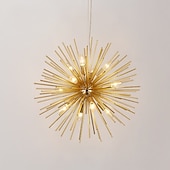 cheap Sputnik Design-LED Chandeliers Firework 9/12-Lights 50cm Modern Electroplated Globe Chandeliers LED Nordic Style Pendant Lights Living Room Dining Room G9 Bulb Base