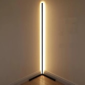 tanie ledowa lampa podłogowa-Nowoczesna narożna lampa podłogowa led nastrojowe światło światła kolorowa sypialnia salon dekoracja wnętrz oświetlenie wewnętrzne lampy stojące