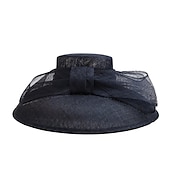 abordables Sombreros de fiesta-Sombrero Kentucky  Sombreros de lino con 1 pieza Boda  Fiesta  Noche  Carrera de caballos Accesorio vestido para impresionar Vestido de día de carrera