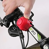 abordables Accessoires pour motos et VTT-vélo électronique klaxon fort 130 db avertissement sécurité électrique cloche sirène de police vélo guidon alarme anneau cloche vélo scooter
