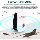 cheap Pest Control-6Pcs Ultrasonic Plug In Pest Repeller For Flea, Insects, Mosquitoes, Mice, Spiders, Ants, Rats, Roaches, Bugs, Non-Toxic, Humans &amp; Pets Safe