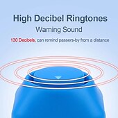 abordables Accessoires pour motos et VTT-vélo électronique klaxon fort 130 db avertissement sécurité électrique cloche sirène de police vélo guidon alarme anneau cloche vélo scooter