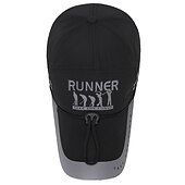 preiswerte Baseballkappe für Herren-Herren Cap Basecap Kappe Schwarz Rote Polyester reflektierende Streifen Reise Strand Design Outdoor Urlaub Glatt Einstellbar Windundurchlässig