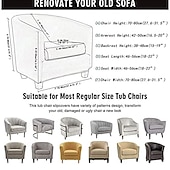 billige Lenestoldeksel og armløst stolomslag-klubb stoltrekk fat stol slipcover stretch badekar stol slipcover, lenestol sofatrekk for hunder kjæledyr,vaskbar sofamøbelbeskytter myk slitesterk