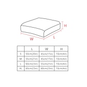 abordables Funda para Cojines de Patio-2 fundas de cojín para patio, 100 % impermeables, para sofá de exterior, de mimbre, funda de asiento de sofá impermeable, funda de silla de mimbre Oxford, protector de muebles
