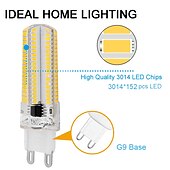 voordelige Ledlampen met twee pinnen-5 stuks 2 stuks 6 W 2-pins LED-lampen 600 lm G9 T 104 LED-kralen SMD 3014 Warm wit Wit 220-240 V