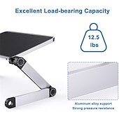 economico Supporto per tablet-Supporto per tablet Portatile Ruotabile Pieghevole Porta telefono per Interni Da scrivania Comodino Compatibile con iPad Il computer portatile Appendini per cellulare