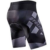 billiga Shorts, tights och byxor för män-Herr Cykelshorts 3D vadderade shorts Cykel Vadderade shorts Underdelar Bergscykling Vägcykling sporter Grafisk 3D Tablett Andningsfunktion Snabb tork Fuktabsorberande Vit Blå Elastan Kläder