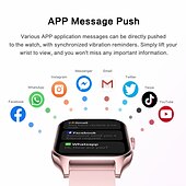 levne Chytré hodinky-iMosi GT40 Chytré hodinky 1.83 inch Inteligentní hodinky Bluetooth Záznamník hovorů Měřič spánku Monitor srdečního tepu Kompatibilní s Android iOS Dámské Muži Hands free hovory Voděodolné Média