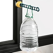 cheap Home Storage &amp; Hooks-1PCS 8-Hole Clothes Drying Rack, Portable Indoor Outdoor Hanging Balcony Window Closet Drying Rack