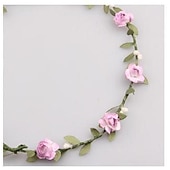 abordables Accesorios para el peinado del cabello-señora chica moda flor bohemia corona floral guirnalda diademas 10pcs