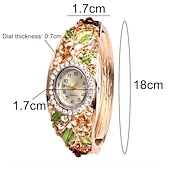 economico Orologi al quarzo-orologio da polso al quarzo vestito da braccialetto di cristallo da donna nuovo arrivo