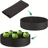 cheap Plant Grow Bags-Extra Large Fabric Raised Planting Bed Round Flower Pot Planter Bag Garden Bed Bag Herb Flower Vegetable Plant