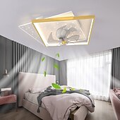 voordelige Plafondventilatorverlichting-plafondventilator met licht app&amp;amp; afstandsbediening 50cm 3-lichts dimbaar 6 windsnelheden moderne plafondventilator voor slaapkamer, woonkamer, kleine kamer 110-240v